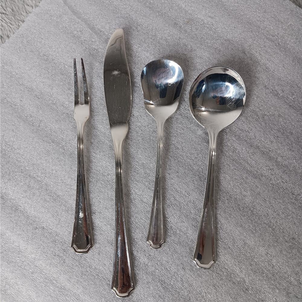 4 Piece‎ Hostess Serving Set Oneida Silversmiths Clairhill-Fairhill Pattern